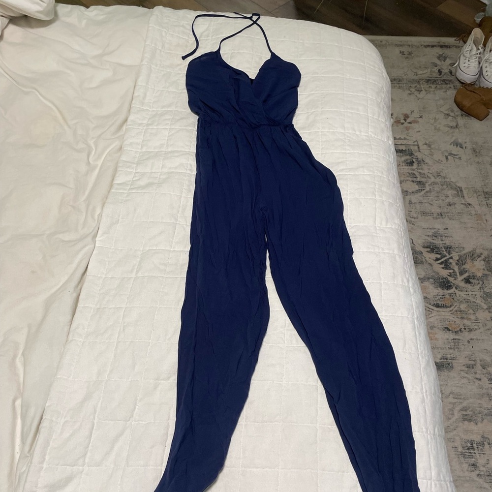 Blue lulus jump suit
